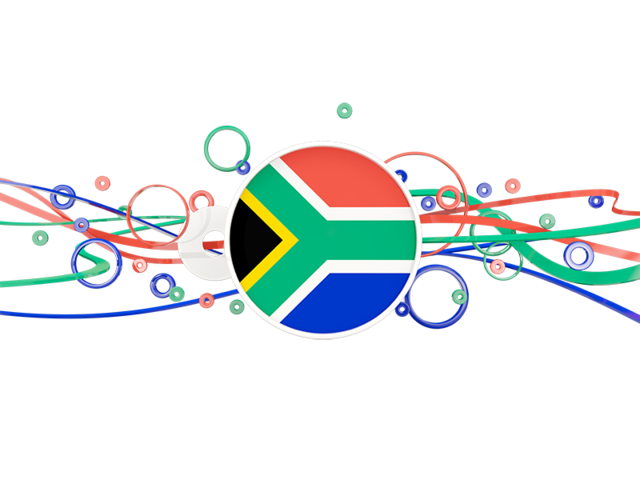 Circles with lines. Download flag icon of South Africa at PNG format