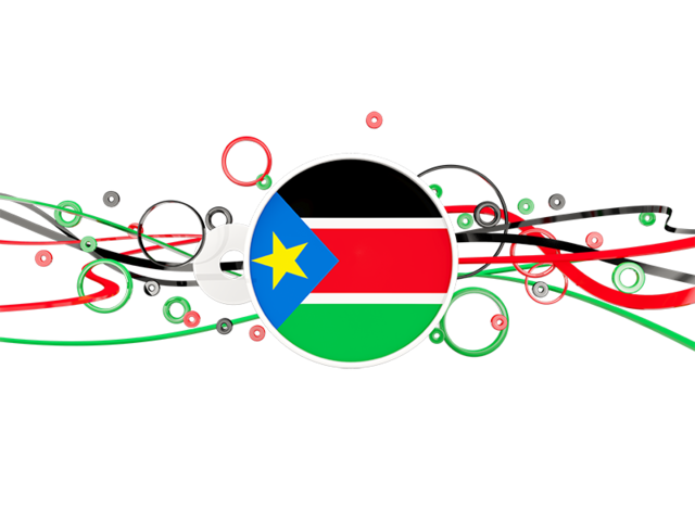 Circles with lines. Download flag icon of South Sudan at PNG format