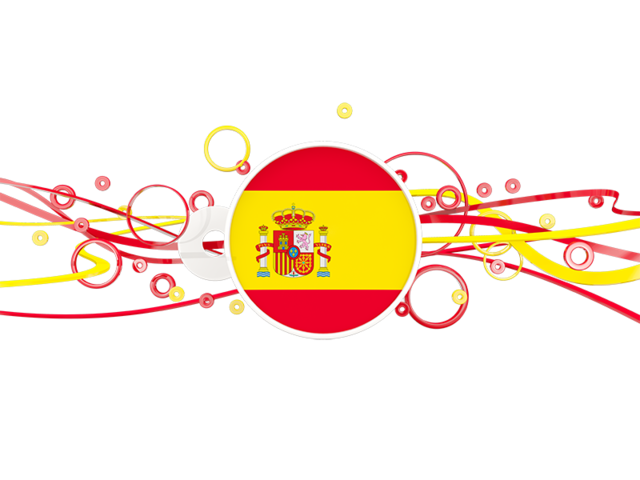 Узор из кругов и линий. Скачать флаг. Испания