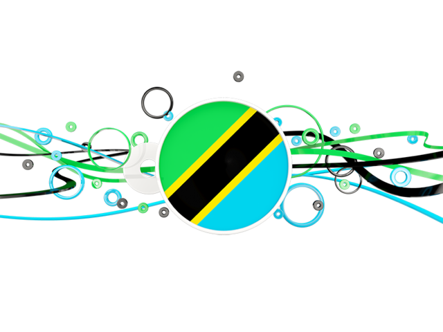 Circles with lines. Download flag icon of Tanzania at PNG format