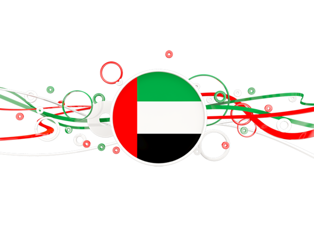 Circles with lines. Download flag icon of United Arab Emirates at PNG format