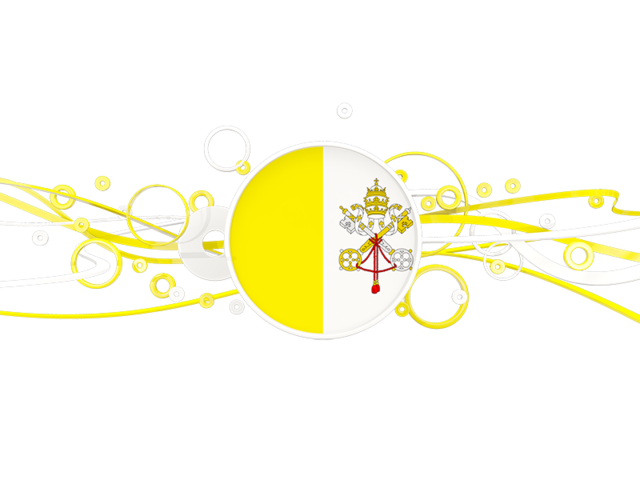 Circles with lines. Download flag icon of Vatican City at PNG format