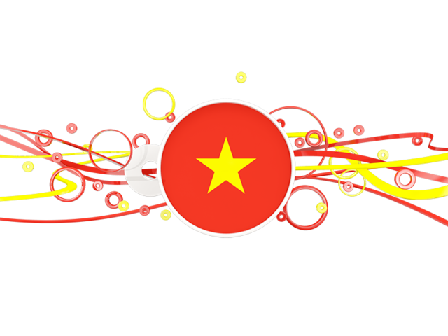 Circles with lines. Download flag icon of Vietnam at PNG format