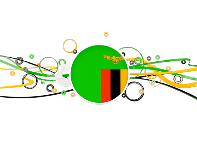 Circles with lines. Download flag icon of Zambia at PNG format