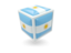 Argentina. Cube icon. Download icon.