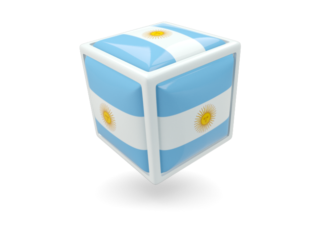 Cube icon. Download flag icon of Argentina at PNG format