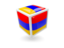 Armenia. Cube icon. Download icon.