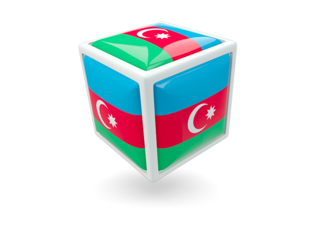 Иконка-кубик. Скачать флаг. Азербайджан