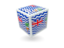 British Indian Ocean Territory. Cube icon. Download icon.