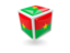 Burkina Faso. Cube icon. Download icon.