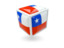 Chile. Cube icon. Download icon.