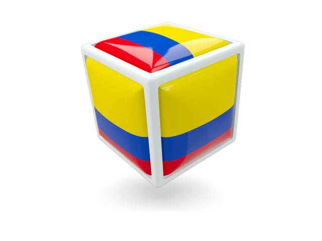 Cube icon. Download flag icon of Colombia at PNG format