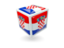 Croatia. Cube icon. Download icon.