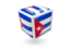 Cuba. Cube icon. Download icon.