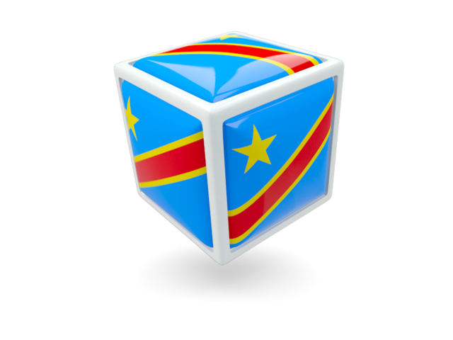 Иконка-кубик. Скачать флаг. Демократическая Республика Конго