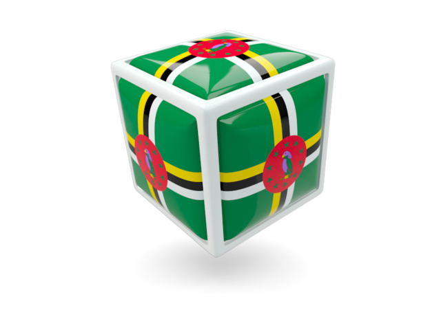 Cube icon. Download flag icon of Dominica at PNG format