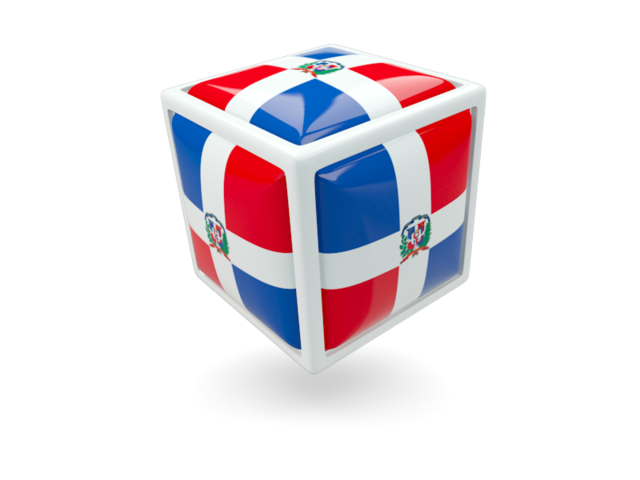Иконка-кубик. Скачать флаг. Доминиканская Республика
