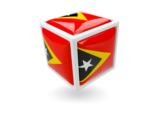 Иконка-кубик. Скачать флаг. Восточный Тимор