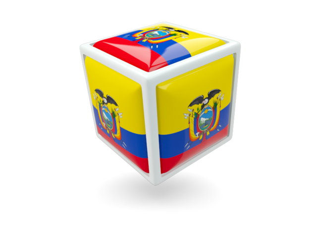 Cube icon. Download flag icon of Ecuador at PNG format