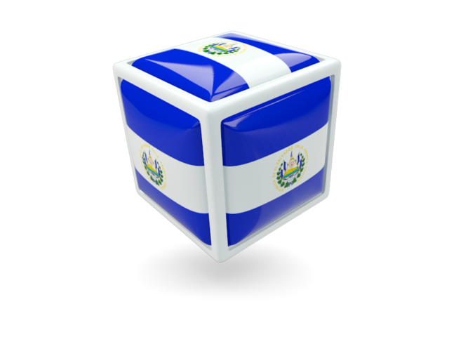 Cube icon. Download flag icon of El Salvador at PNG format