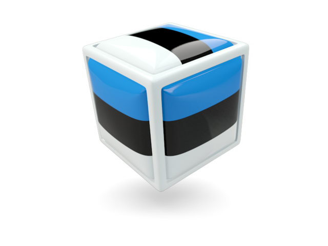 Cube icon. Download flag icon of Estonia at PNG format