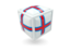 Faroe Islands. Cube icon. Download icon.