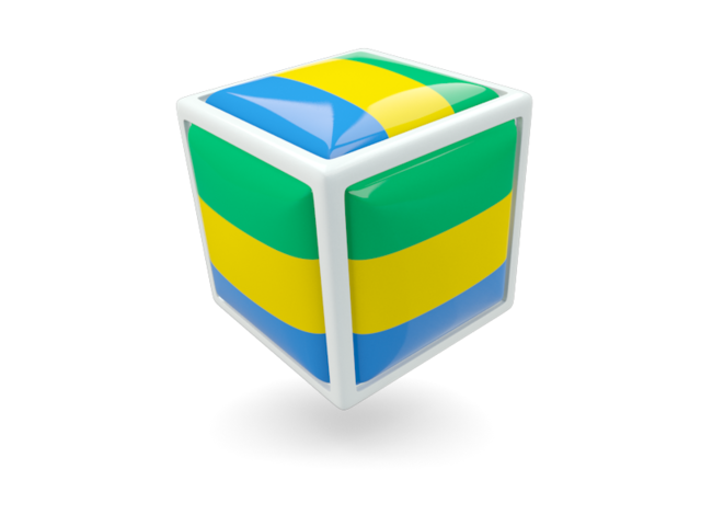 Cube icon. Download flag icon of Gabon at PNG format