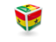 Ghana. Cube icon. Download icon.