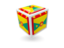 Grenada. Cube icon. Download icon.