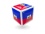 Haiti. Cube icon. Download icon.