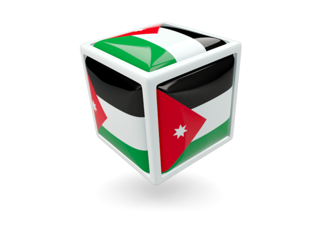 Cube icon. Download flag icon of Jordan at PNG format