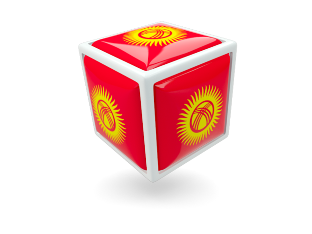 Cube icon. Download flag icon of Kyrgyzstan at PNG format