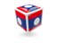 Laos. Cube icon. Download icon.