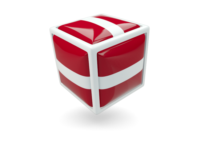Cube icon. Download flag icon of Latvia at PNG format