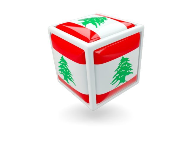 Cube icon. Download flag icon of Lebanon at PNG format