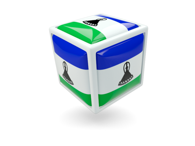 Cube icon. Download flag icon of Lesotho at PNG format