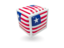 Liberia. Cube icon. Download icon.