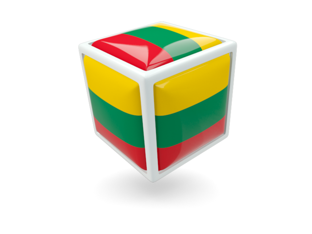 Cube icon. Download flag icon of Lithuania at PNG format