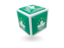 Macao. Cube icon. Download icon.