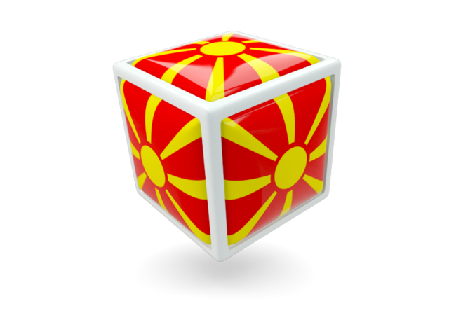 Cube icon. Download flag icon of Macedonia at PNG format