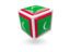 Maldives. Cube icon. Download icon.