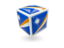 Marshall Islands. Cube icon. Download icon.