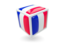 Mayotte. Cube icon. Download icon.