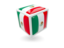 Mexico. Cube icon. Download icon.