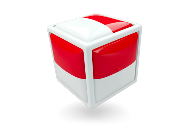 Cube icon. Download flag icon of Monaco at PNG format