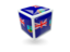 Montserrat. Cube icon. Download icon.