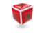 Morocco. Cube icon. Download icon.