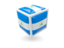 Nicaragua. Cube icon. Download icon.