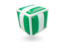 Nigeria. Cube icon. Download icon.