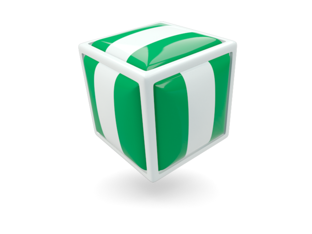 Cube icon. Download flag icon of Nigeria at PNG format
